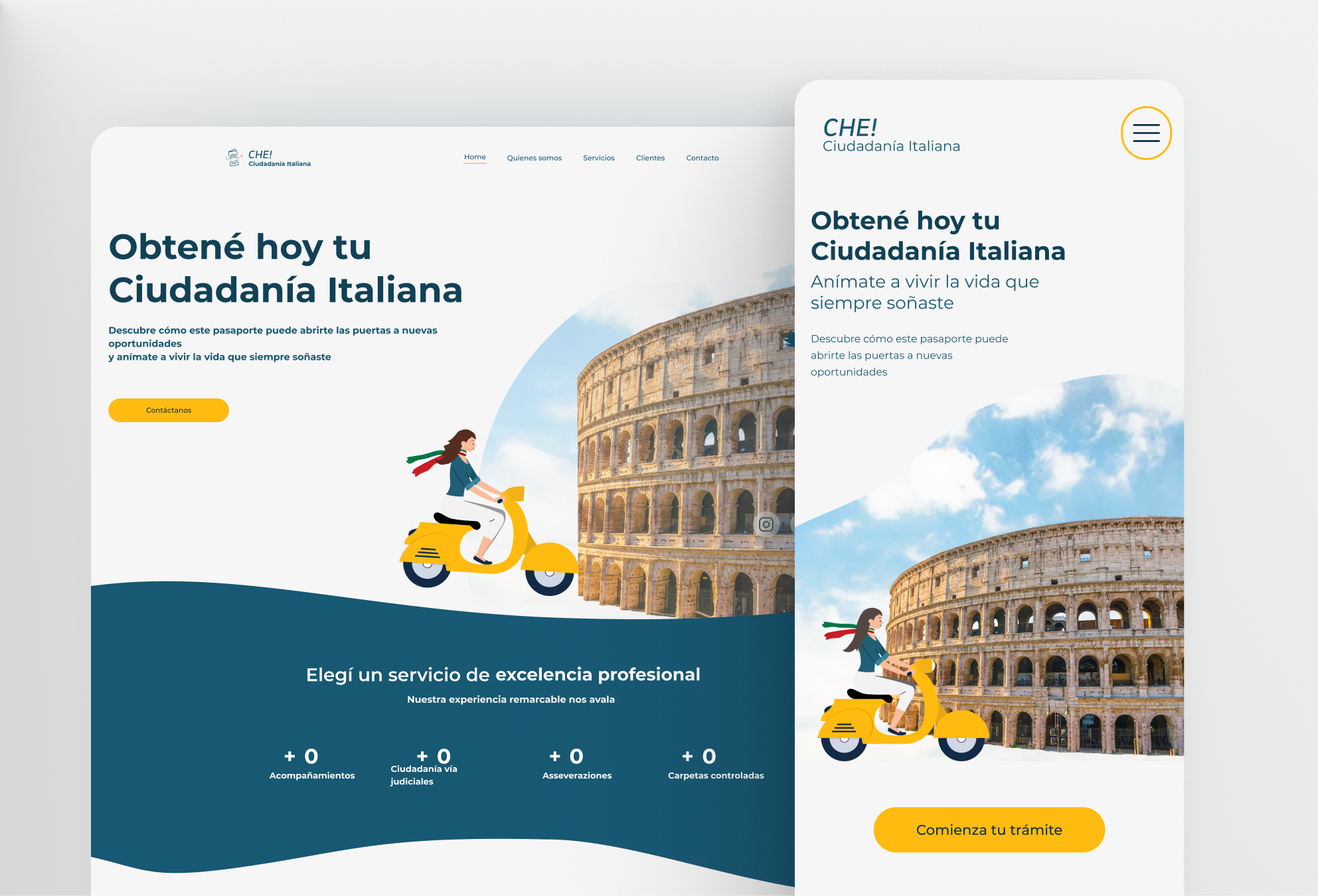 Ciudadania Italiana CHE website